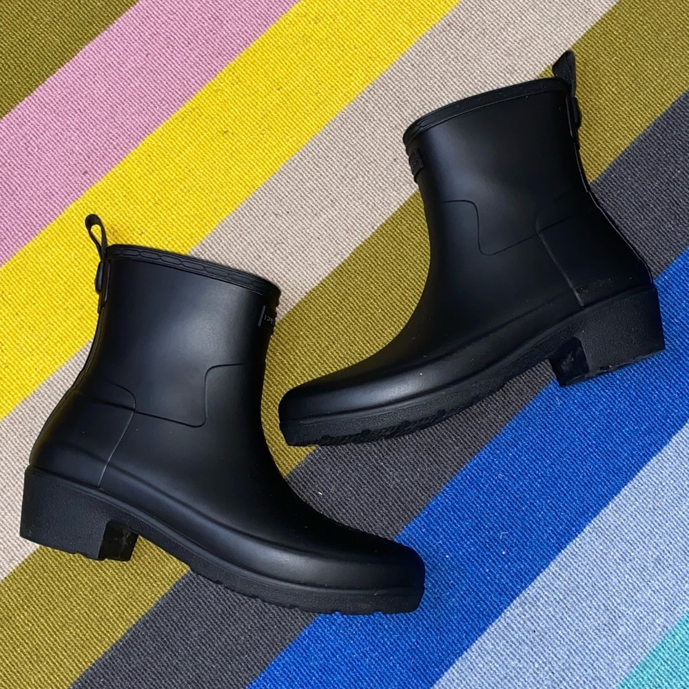 Hunter Black Rainboots